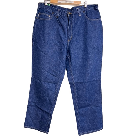 New Mens Carhartt Work Denim Jeans - Picture 1 of 8